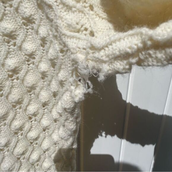 Vintage crochet dress long sleeve fitted size large. - Picture 4 of 10